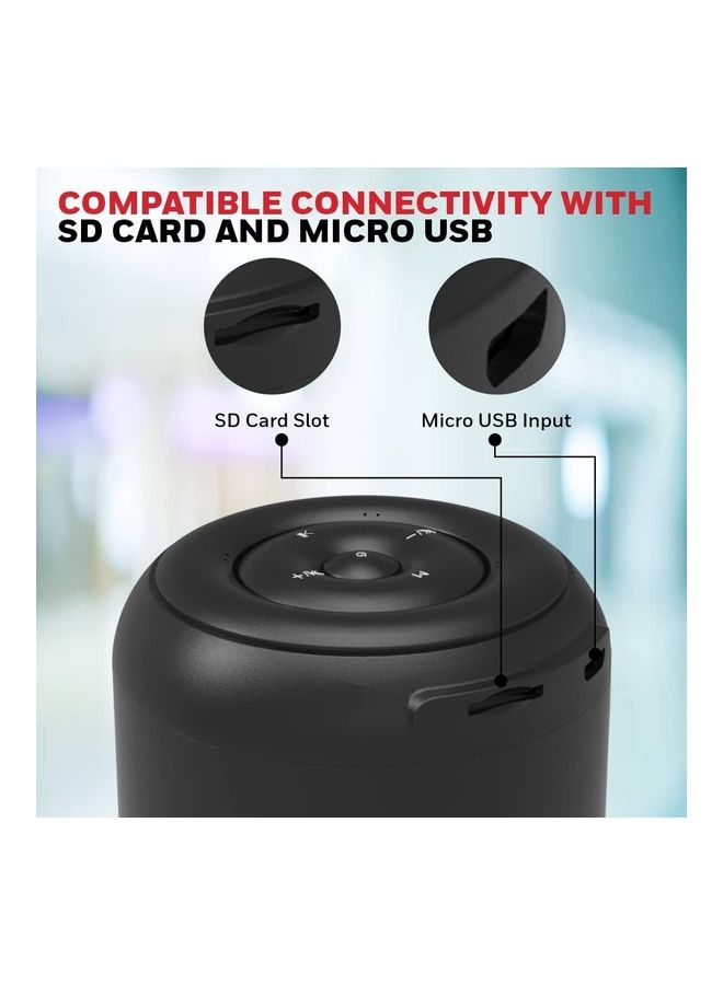 هوني ويل مكبر صوت موكسي V200 خفيف الوزن ومحمول وباتصال لاسلكي بخاصية البلوتوث 5.0 وتقنية TWS ووقت تشغيل يصل إلى 12 ساعة أخضر زيتوني - Image 3