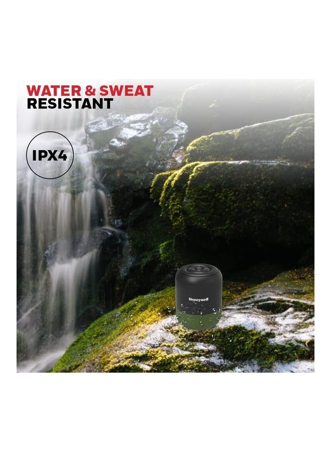 هوني ويل مكبر صوت موكسي V200 خفيف الوزن ومحمول وباتصال لاسلكي بخاصية البلوتوث 5.0 وتقنية TWS ووقت تشغيل يصل إلى 12 ساعة أخضر زيتوني - Image 5