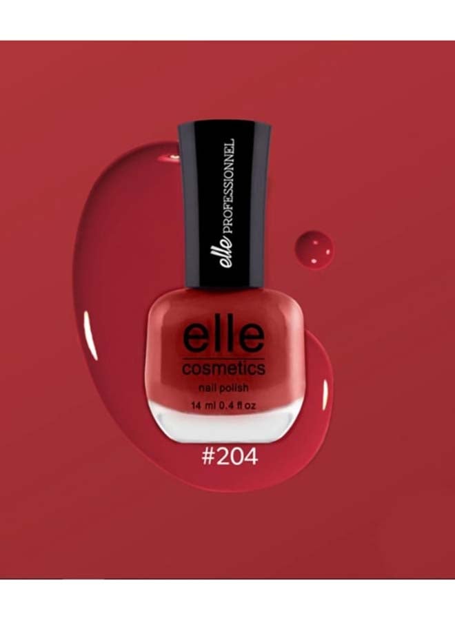 إيل كوزميتكس طلاء أظافر 204. أحمر - Image 2