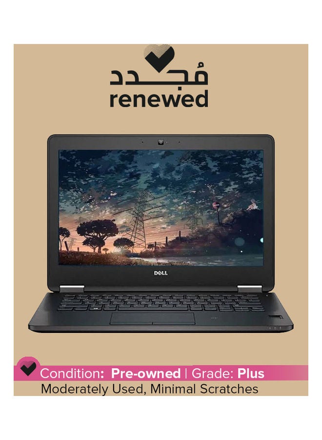 ديل مُجدد - لابتوب لاتيتيود 7270 (2016) بشاشة 12.5 بوصة ومعالج إنتل كور i7 من الجيل السادس وذاكرة رام 8 جيجابايت ومحرك أقراص SSD سعة 128 جيجابايت وبطاقة رسومات إنتل بدقة عالية الوضوح، أسود اللغة الإنجليزية أسود - Image 1