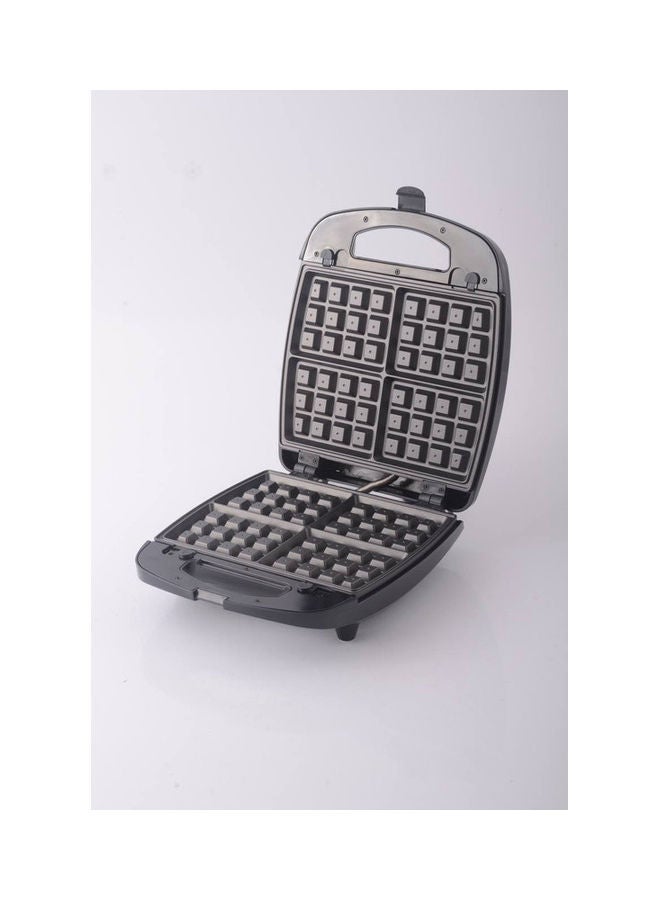 ديسيني جهاز تحضير الساندويتش 3 في 1 من 4 أطباق قابلة للفصل 1400.0 W 4slice-3in1 أسود/ فضي - Image 4