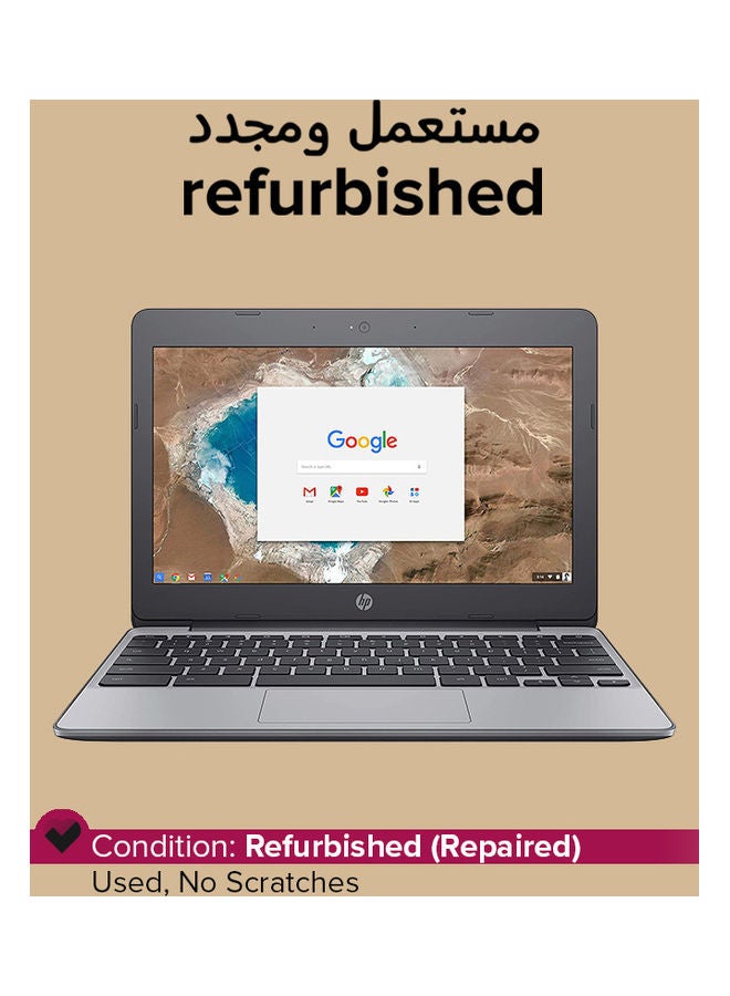 HP Refurbished - Chromebook G4 (2017) Laptop With 11.6-Inch Display,Intel Celeron Processor/1st Gen/4GB RAM/16GB Emmc/Intel HD Graphics 400 English Silver  - Image 1