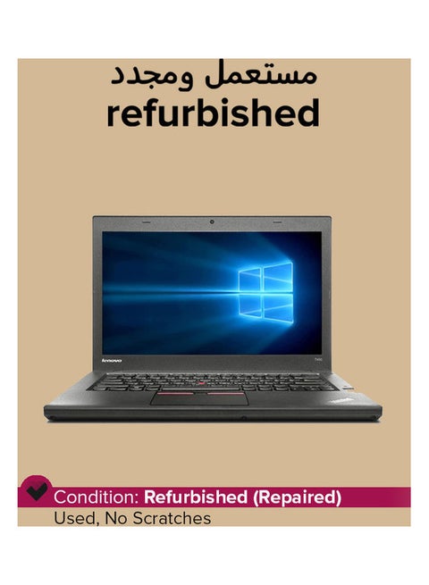 Refurbished - Thinkpad T450 Laptop With 14-Inch Display,Intel Core i5 Processor/5th Gen/8GB RAM/512GB SSD/Intel HD Graphics English Black