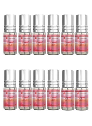 Al Rehab 12-Piece Sabaya Concentrated Perfume 3ml Best Price UAE
