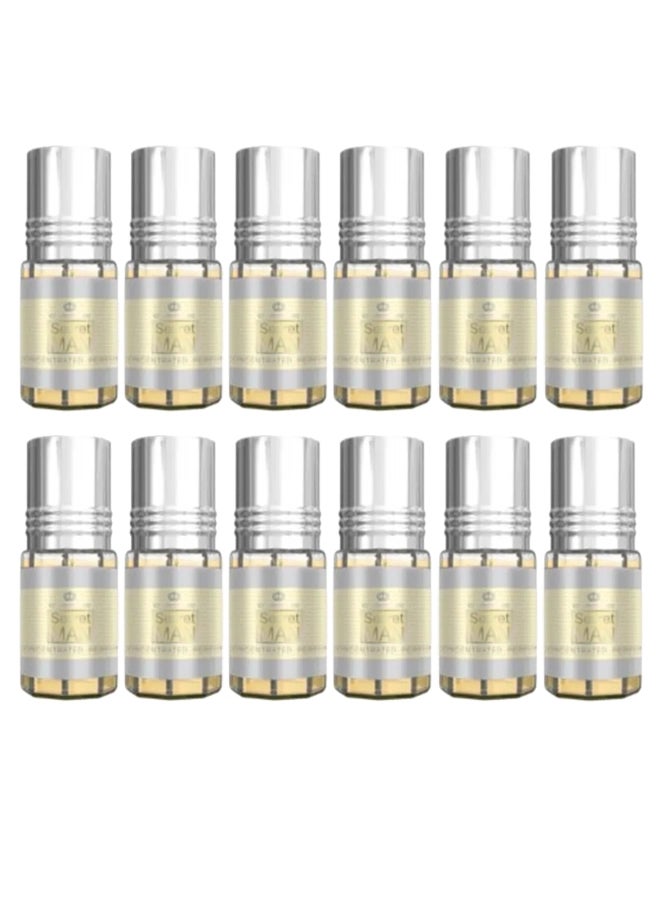Al Rehab - 12-Piece Secret Man Concentrated Perfume 3ml - Image 1