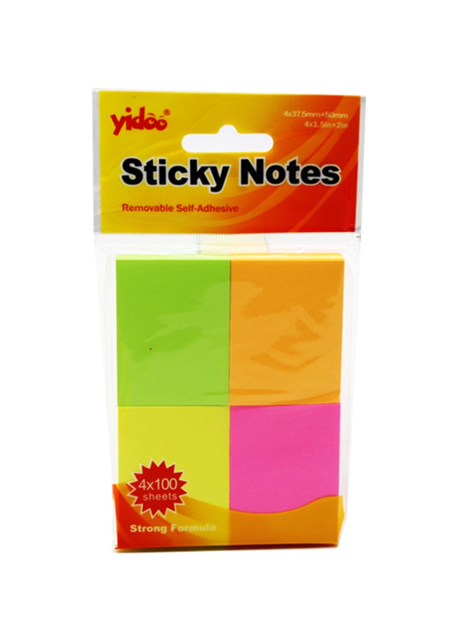 4x100 Sheets 37.5X50 mm Sticky Notes Y04-4K Yellow/Green/Magenta - v1656934750/N45891359A_3