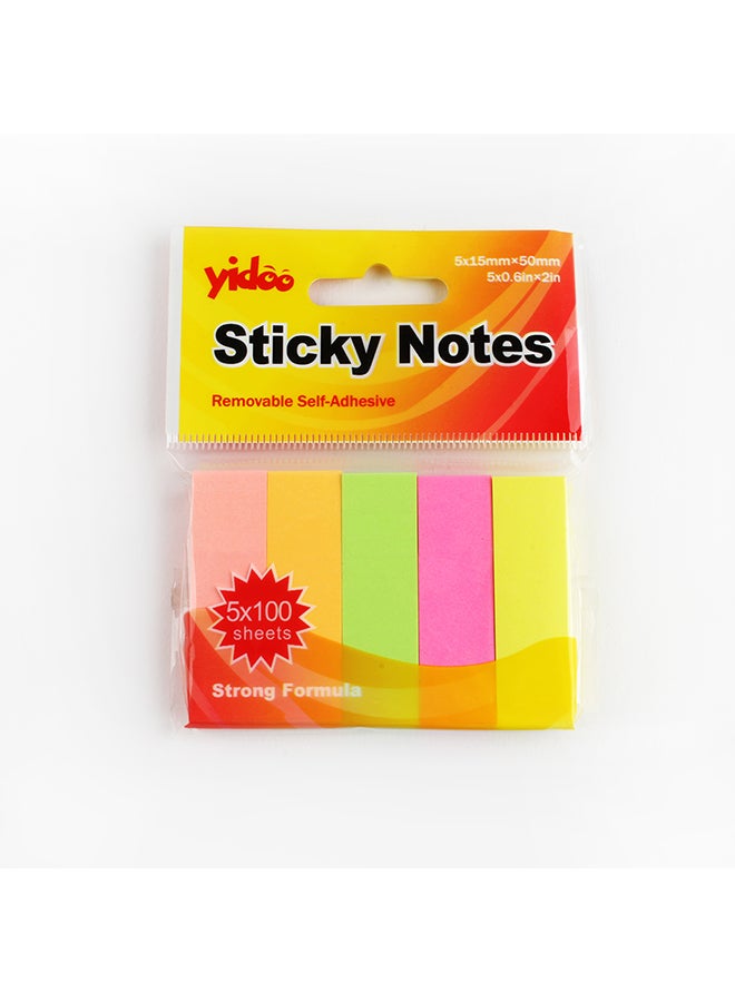 Sticky Notes - 5 X 100 Sheets Multicolour - v1656934761/N52258981A_2