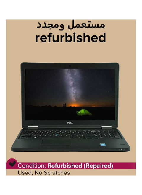 Refurbished - Latitude 5550 (2015) Laptop With 15.6-Inch Display, Intel Core i3 Processor/5th Gen/4GB RAM/256GB SSD/Intel HD Graphics Black English Black