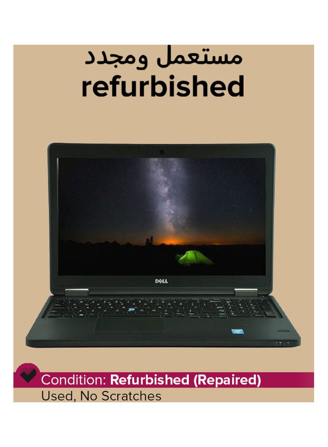 Refurbished - Latitude 5550 (2015) Laptop With 15.6-Inch Display, Intel Core i3 Processor/5th Gen/4GB RAM/256GB SSD/Intel HD Graphics Black English Black