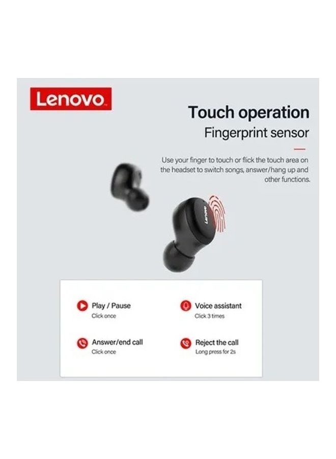 Lenovo - H301 Bluetooth 5.0 TWS In-Ear Earbuds With Charging Case White - Image 1
