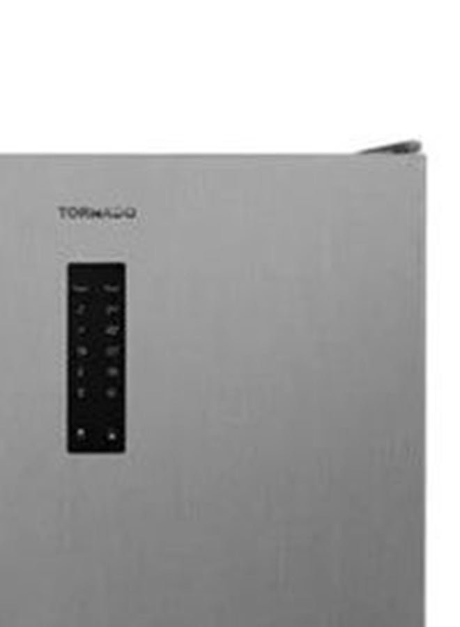 TORNADO - Double Door Refrigerator Digital Bottom Freezer Advanced No Frost 430 Liter 240 kW RF-452BVT-SLS Silver - Image 1