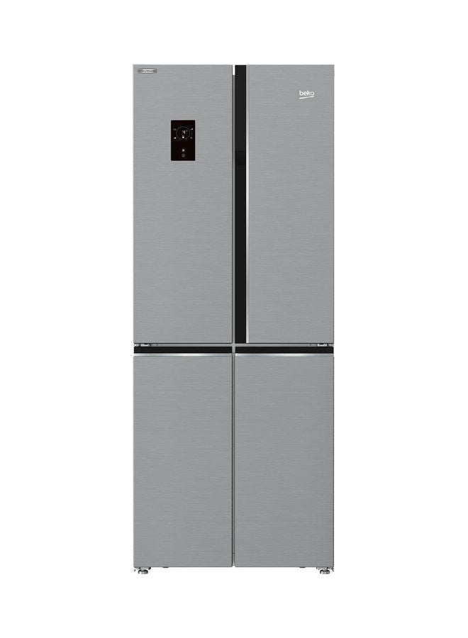 Beko - No Frost Side By Side Digital Bottom Freezer Refrigerator 515 kW GNE480E20ZXPH Silver - Image 1