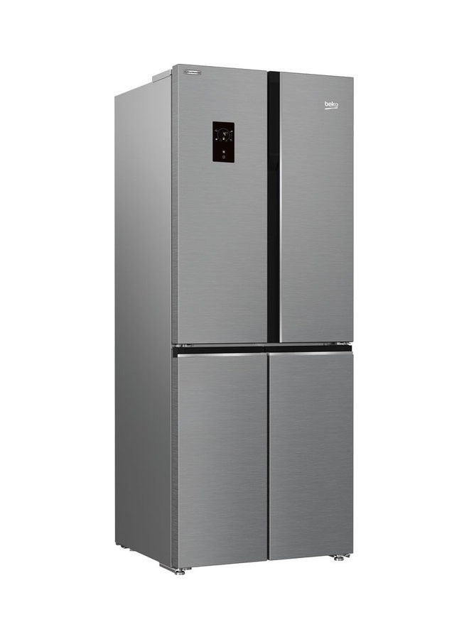 Beko - No Frost Side By Side Digital Bottom Freezer Refrigerator 515 kW GNE480E20ZXPH Silver - Image 1