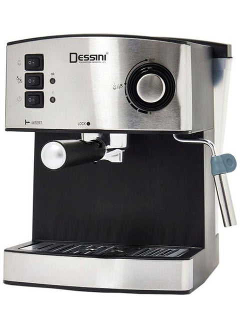 ماكينة صنع الإسبريسو بضغط 15 باراً طراز 444 1.6 L 850.0 W espressomaker444 أسود/ فضي