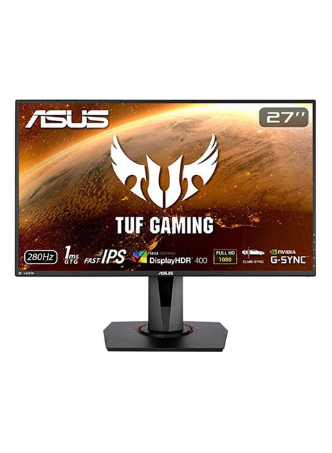 شاشة ألعاب TUF GAMING مقاس 27 بوصة VG279QM FHD 1920X1080 IPS 280HZ 1MS HDR400 FREESYNC/G-SYNC متوافقة مع الألعاب