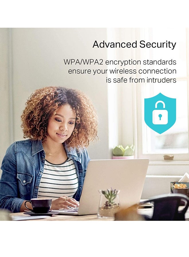 TP-LINK - Archer T2U Plus AC600 High Gain Wireless Dual Band USB Adapter Black - Image 1