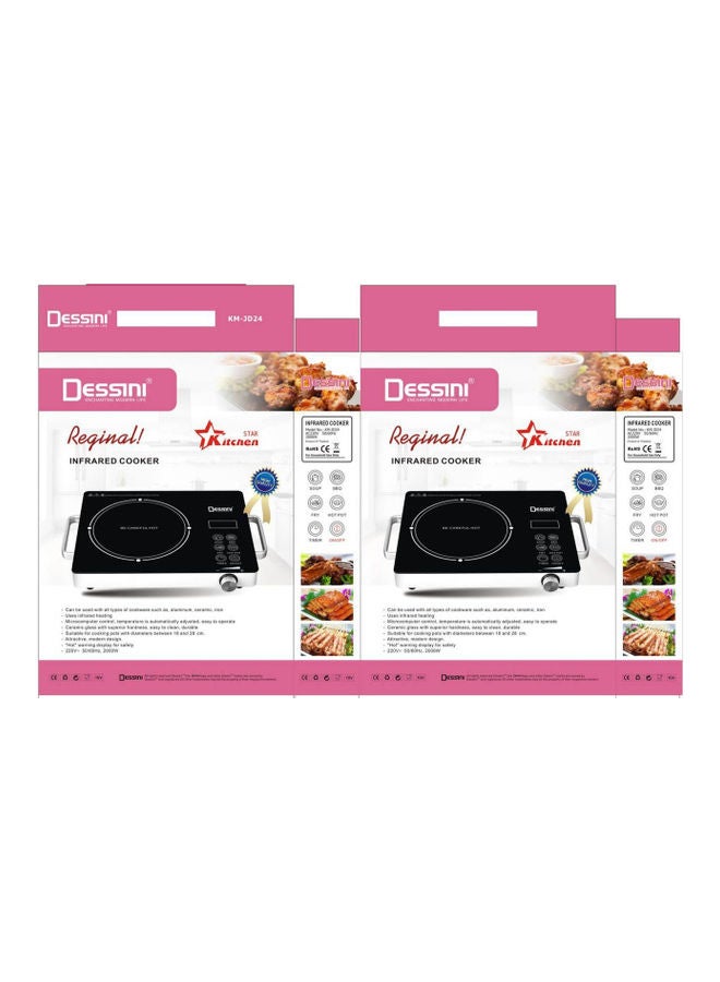 DESSINI Infrared Cooker 2000.0 W 2525 silver/black - Image 3