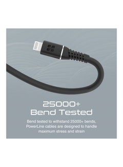 PROMATE iPhone 16 Cable, 20W Power Delivery USB-C To Apple Lightning Connector Cable 1.2M - Black  - Image 4