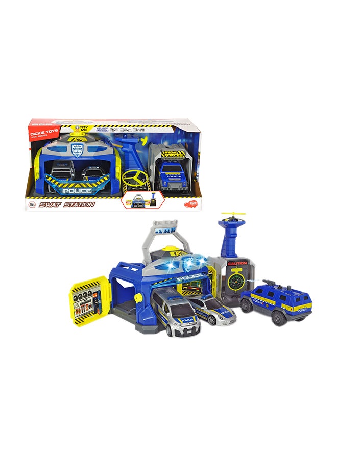 Dickie Swat Station With Cars And Drone Launcher Playset  - Image 1