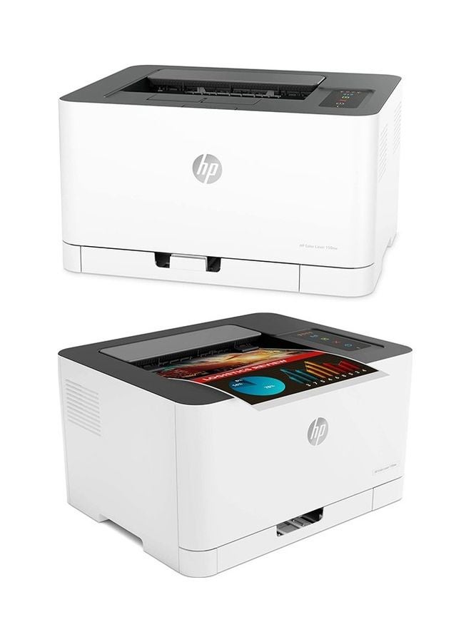 HP - Color Laser 150nw Printer White - Image 1