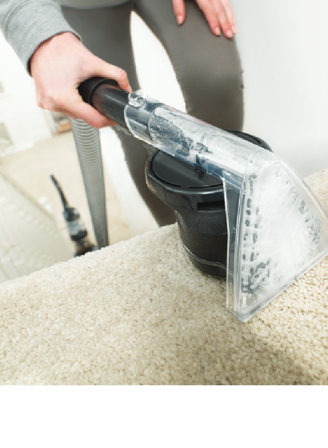 HOOVER - Platinum Power Max Carpet Washer & Hard Floor Cleaner, 360° Counter-Rotating XL Aqua Spin Brush and Spins Scub Technology, For Home, Office, Majlis and More - 3.5 L 1200 W CWKTH012 Black - Image 1