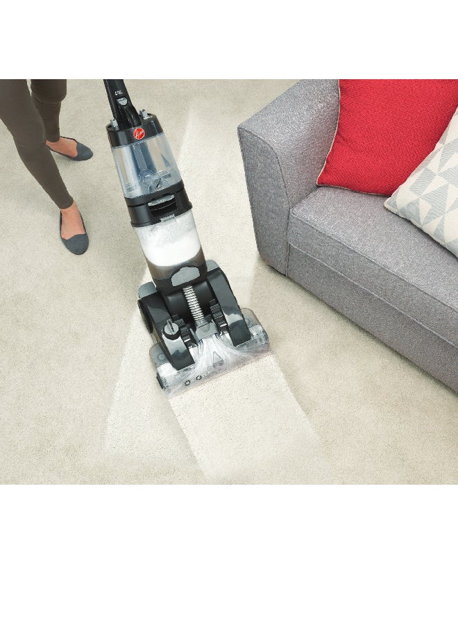 HOOVER - Platinum Power Max Carpet Washer & Hard Floor Cleaner, 360° Counter-Rotating XL Aqua Spin Brush and Spins Scub Technology, For Home, Office, Majlis and More - 3.5 L 1200 W CWKTH012 Black - Image 1