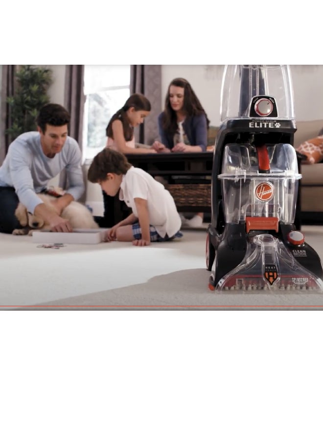 HOOVER - Elite Carpet Washer Vacuum Cleaner 3.5 L 1200 W CWGDH012 Black/Red/Clear - Image 1