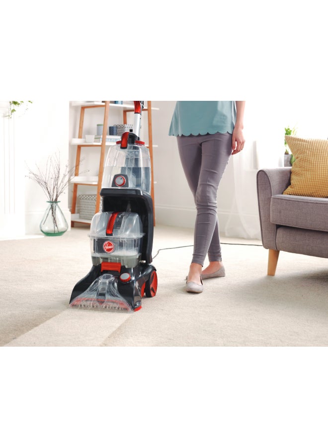 HOOVER - Elite Carpet Washer Vacuum Cleaner 3.5 L 1200 W CWGDH012 Black/Red/Clear - Image 1