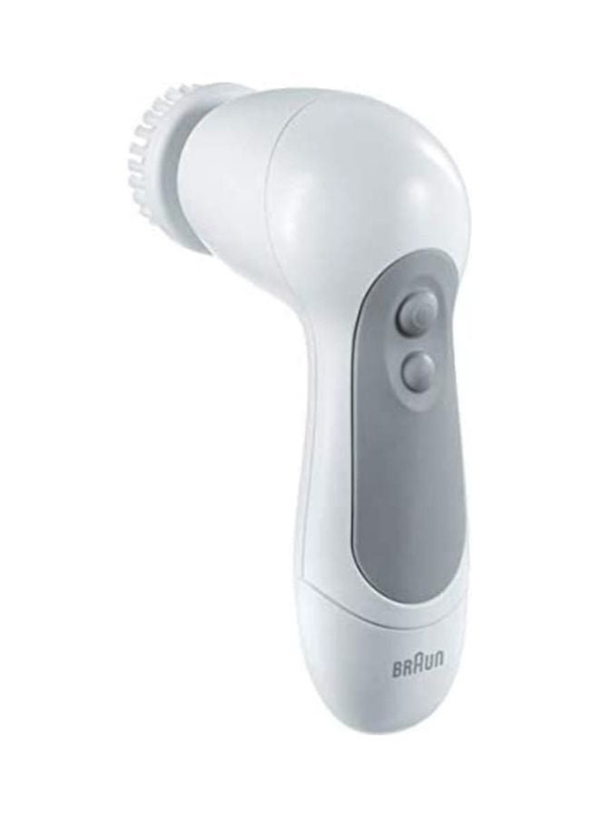 براون سيلك-ابيل 5 ‎ 5-537- ماكينة ازالة الشعر اللاسلكية للاستعمال الرطب والجاف مع 4 اضافات تتضمن فرشاة تنظيف الوجه - علبة معدنية وردي/ أبيض - Image 5