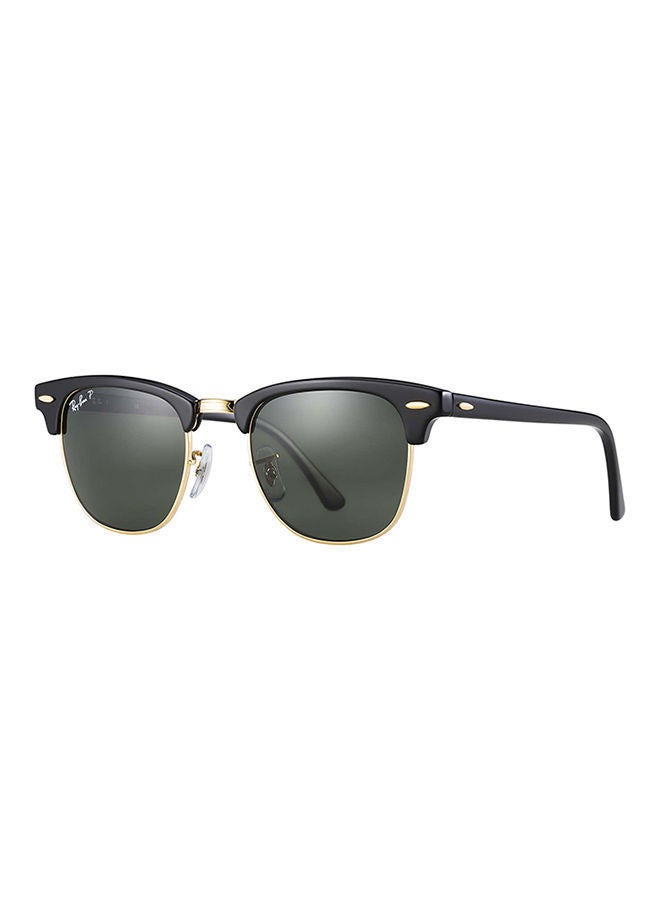 Ray-Ban Men's Polarized Clubmaster Sunglasses - RB3016 - Lens Size: 51 mm - Black  - Image 1