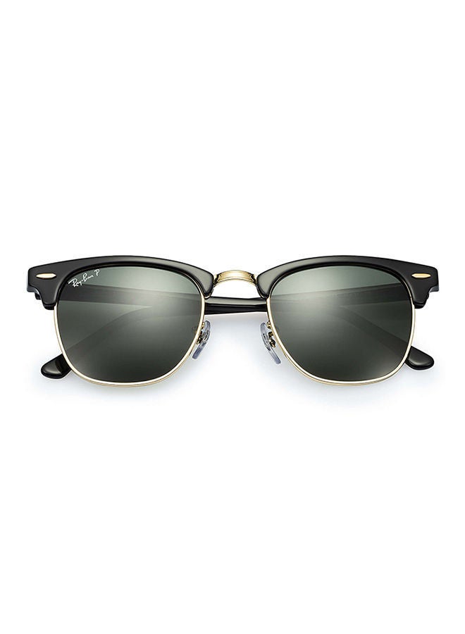 Ray-Ban Men's Polarized Clubmaster Sunglasses - RB3016 - Lens Size: 51 mm - Black  - Image 2