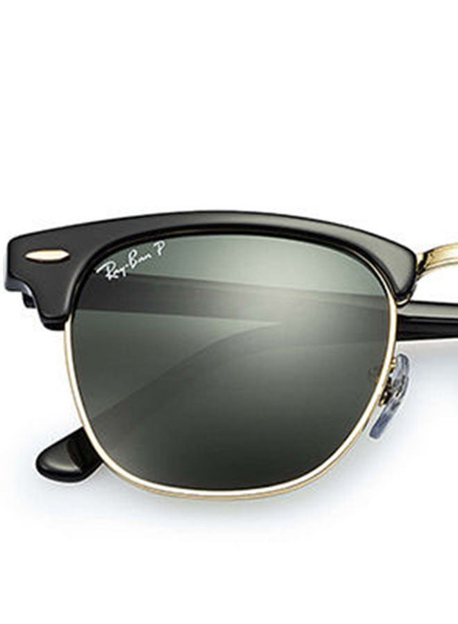 Ray-Ban Men's Polarized Clubmaster Sunglasses - RB3016 - Lens Size: 51 mm - Black  - Image 3