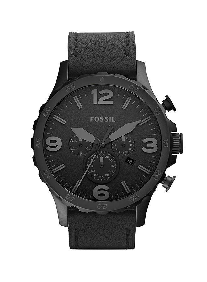 FOSSIL Men's Leather Chronograph Wrist Watch JR1354  - Image 1
