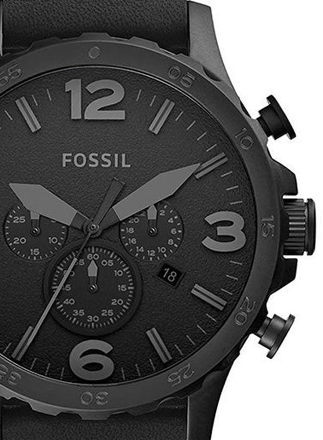 FOSSIL Men's Leather Chronograph Wrist Watch JR1354  - Image 3