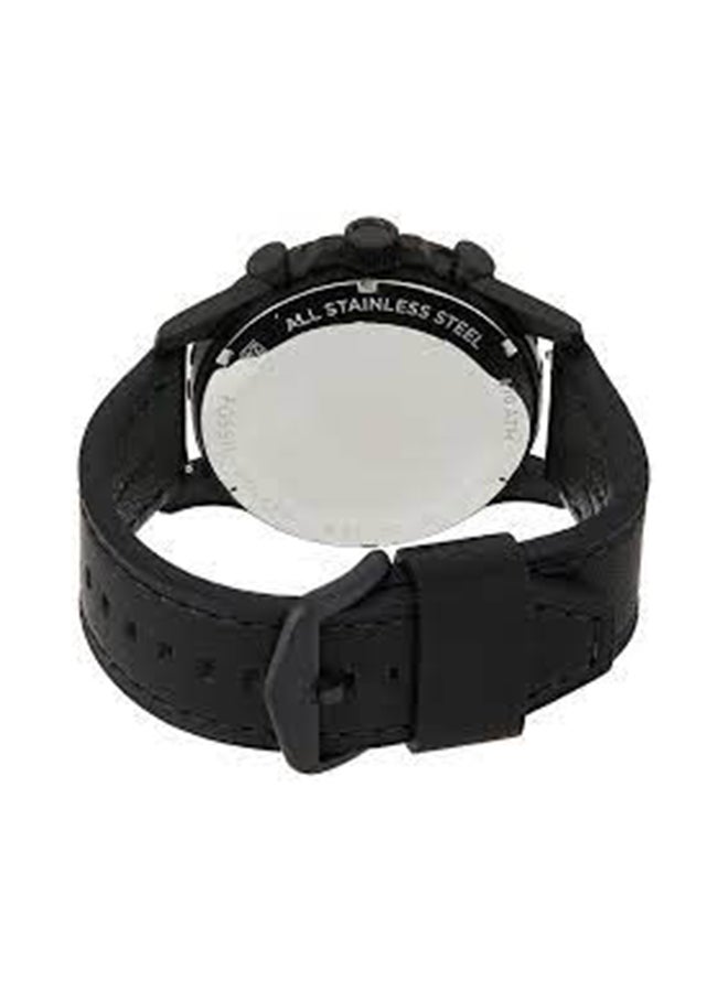 FOSSIL Men's Leather Chronograph Wrist Watch JR1354  - Image 5