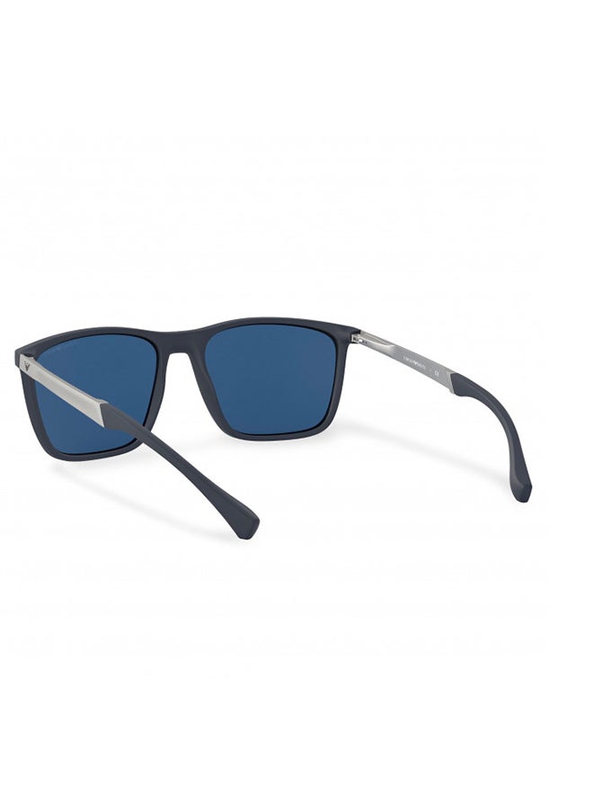 EMPORIO ARMANI - Men's Rectangular Frame Sunglasses 0EA4150 - Image 1