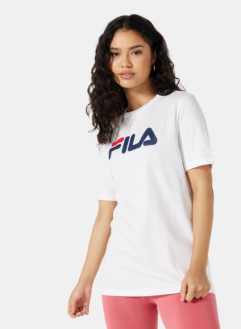 FILA Crew Neck Logo T-Shirt White - Image 1