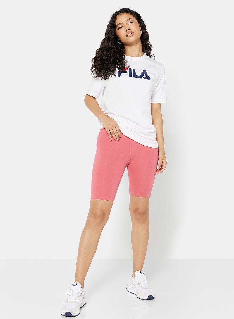 FILA Crew Neck Logo T-Shirt White - Image 4