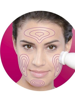 براون Wet And Dry Cordless Epilator With 4 Extras Including A Facial Cleansing Brush White/Pink  - Image 5