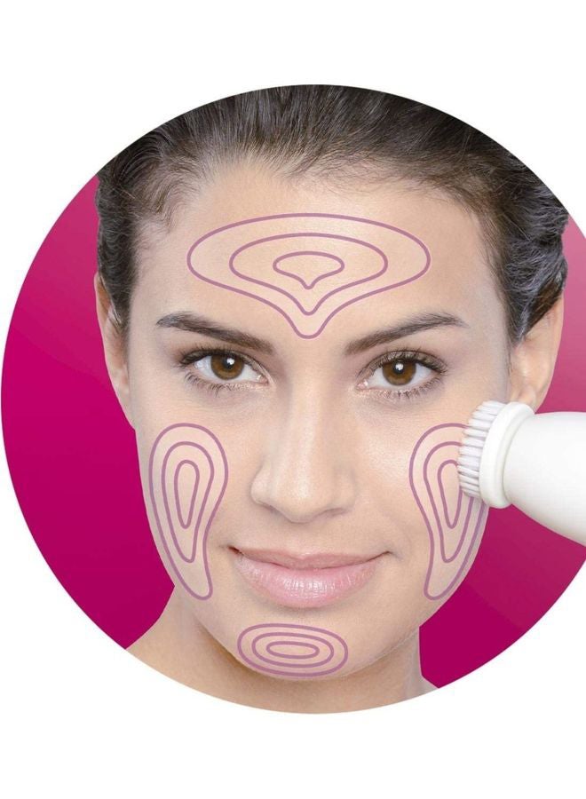 BRAUN - Wet And Dry Cordless Epilator With 4 Extras Including A Facial Cleansing Brush White/Pink - Image 1