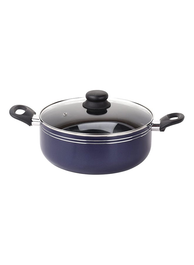 Royalford - 12-Piece Aluminium Cookware Set Black Casserole With Lid 26, Casserole With Lid 24, Wokpan 26, Tawa 30, Frypan 24, Frypan 26, Sauce Pan 16cm - Image 1