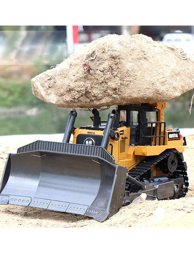 MYTOYS - RC Bulldozer 1/16 9CH Remote Control Front Loader 2.4G Construction Vehicle - Image 1