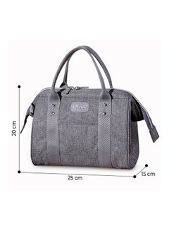 Sunveno Stylish, Lightweight Mini Grab And Go Baby Diaper Bag - Grey  - Image 2