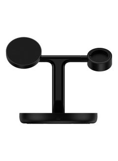 Baseus Swan MagSafe 3-in-1 Wireless Charger, 20W iPhone Fast Charging, Apple Watch (Charger not Including), Air Pods Charging Station for iPhone 15 Plus, 14, 13, 12, Pro, Pro Max, Mini, Apple Watch and Air Pods Black  - Image 1