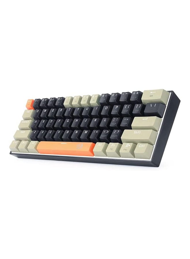 REDRAGON - Redragon K606 LAKSHMI 60% Mechanical Gaming Keyboard BROWN Switch Black and Grey - Image 1