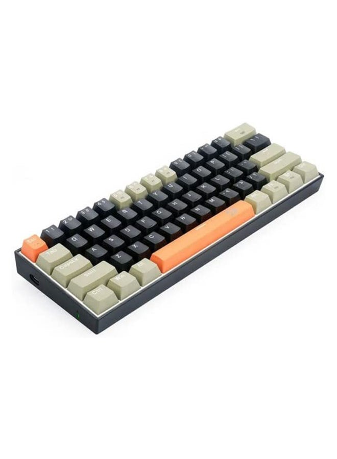 REDRAGON - Redragon K606 LAKSHMI 60% Mechanical Gaming Keyboard BROWN Switch Black and Grey - Image 1