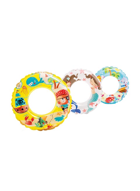 Transparent Inflatable Swim Rings 61 cm  - Assortment