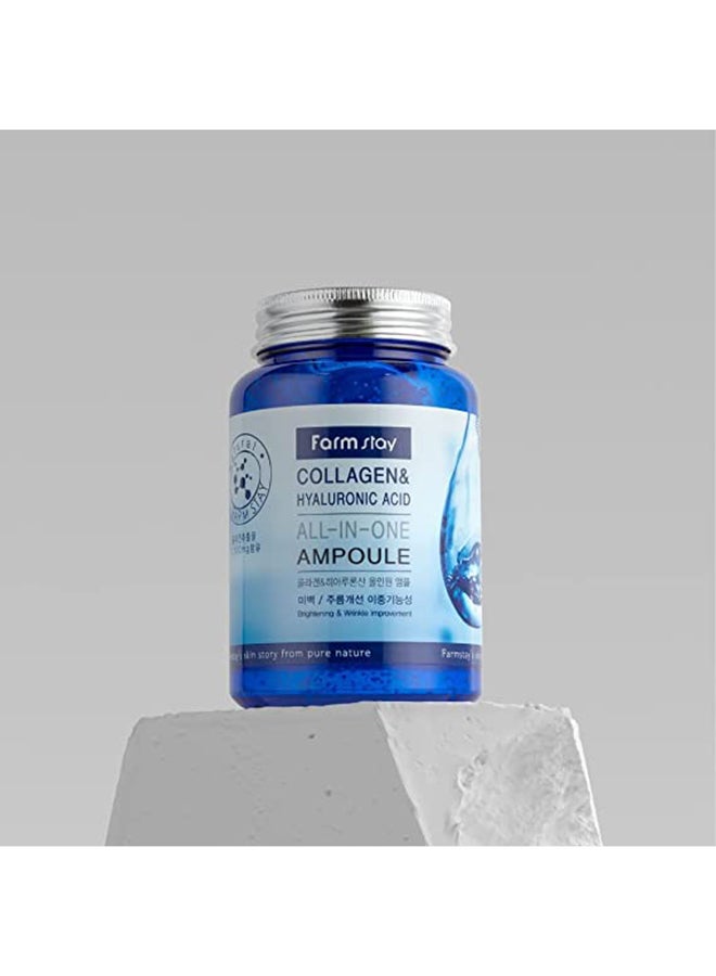 Farm Stay Collagen And Hyaluronic Acid All In One Ampoule Multicolour 250ml - Image 4