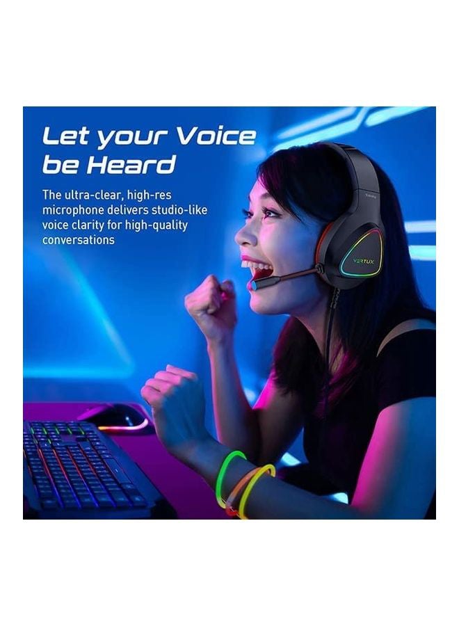 VERTUX - Stereo Immersive Pro Gaming Over Ear Headset - Image 1