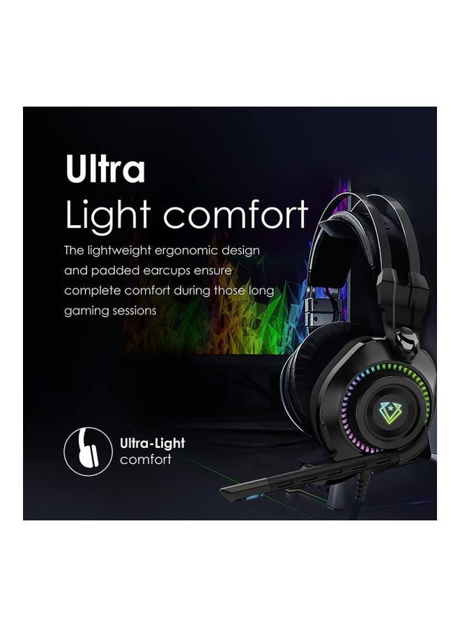 VERTUX Bogota High Definition Gaming Headset With RGB LED Light - Image 2